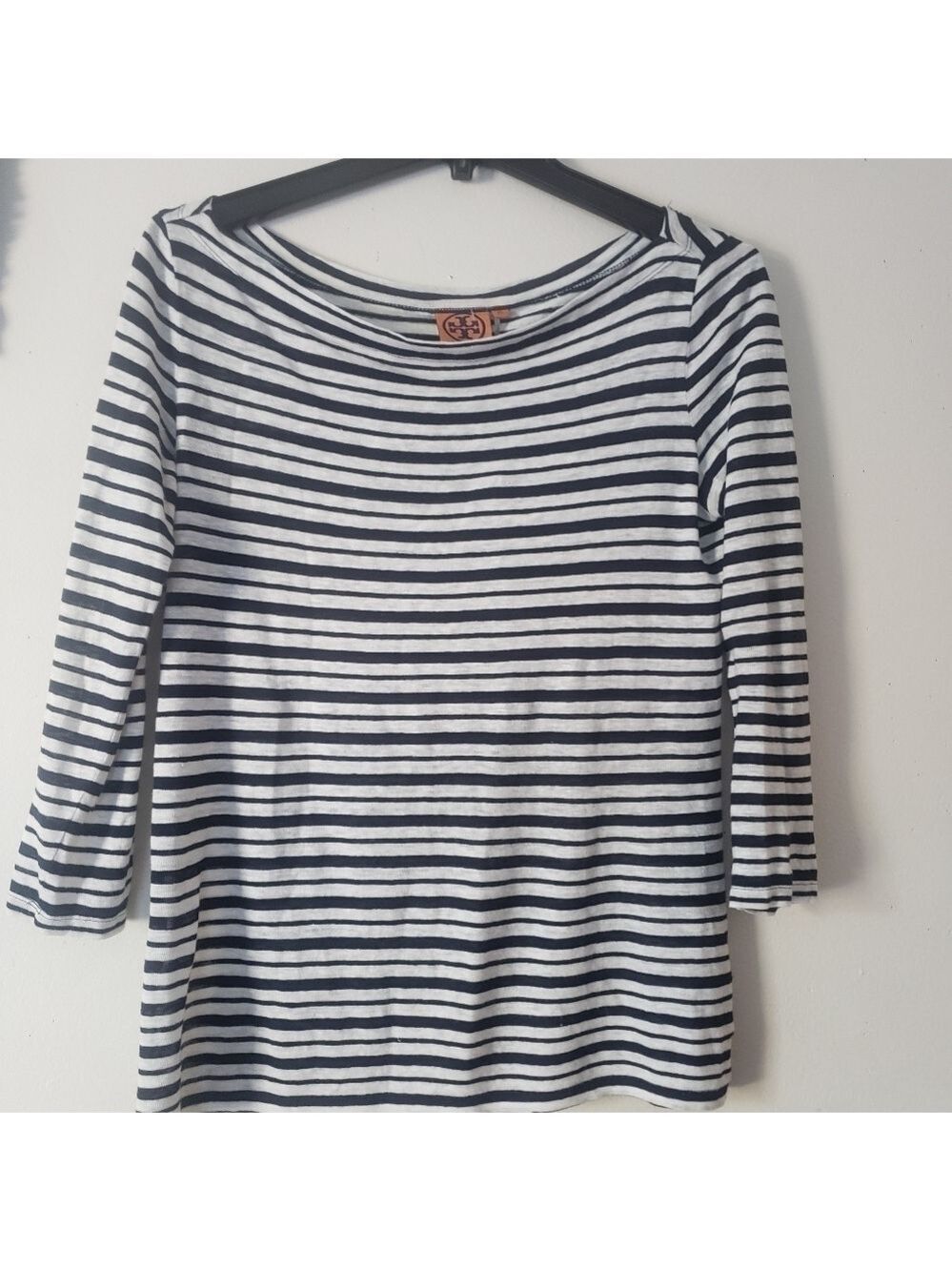 Tory Burch Linen Striped Sweater